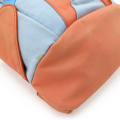 Chanel Sport Line Coco Mark Backpack Sac Canvas Orange Red Light Blue Light Blue