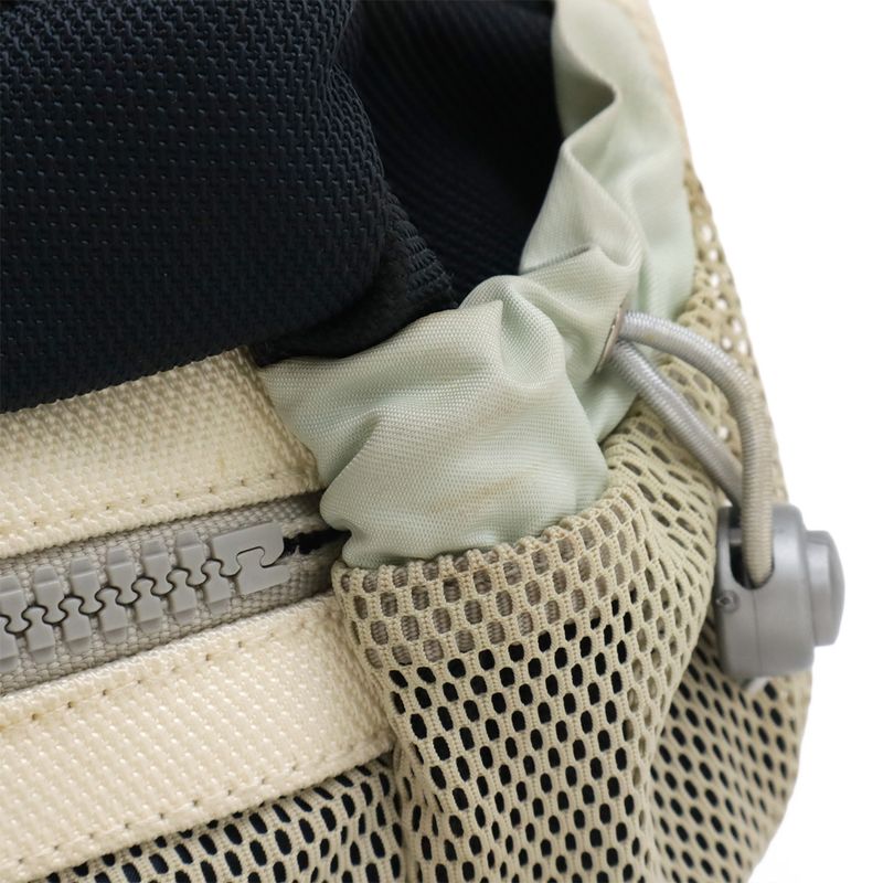 Chanel Sport Line Coco Mark Waist Bag Body Bag 2way Handbag Nylon Canvas Ivory