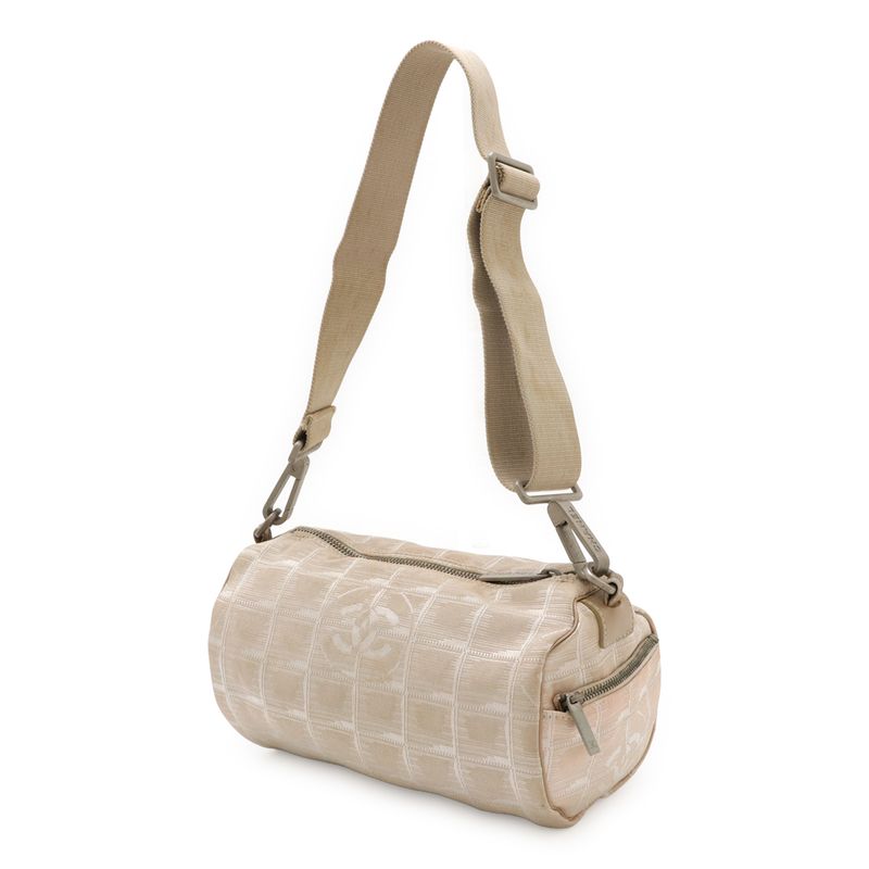 Chanel New Travel Line New Travel Line Shoulder Bag Mini Drum Cylindrical One