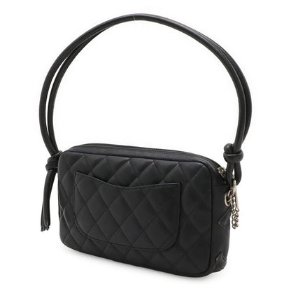 Chanel Cambon Line Coco Mark Accessory Pouch Shoulder Bag One Shoulder Leather