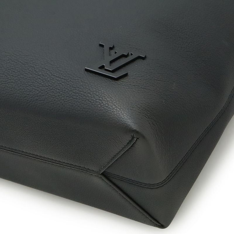 Louis Vuitton LV Aerogram Pilot Tote Bag Shoulder Bag Leather Noir Black M24771