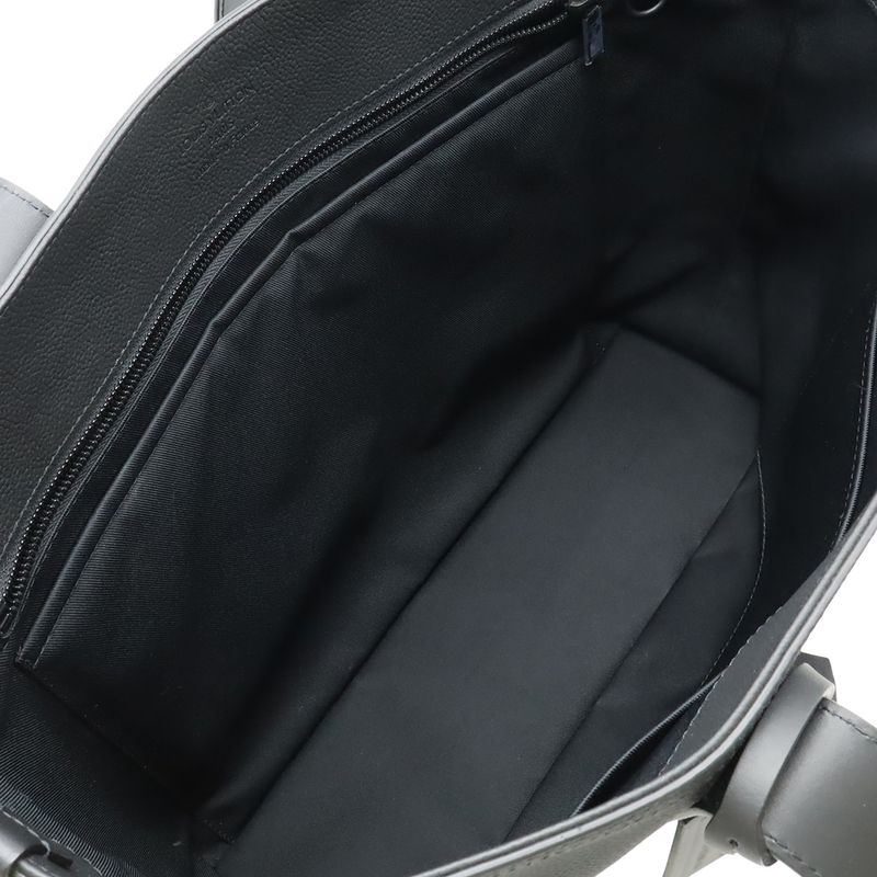 Louis Vuitton LV Aerogram Pilot Tote Bag Shoulder Bag Leather Noir Black M24771