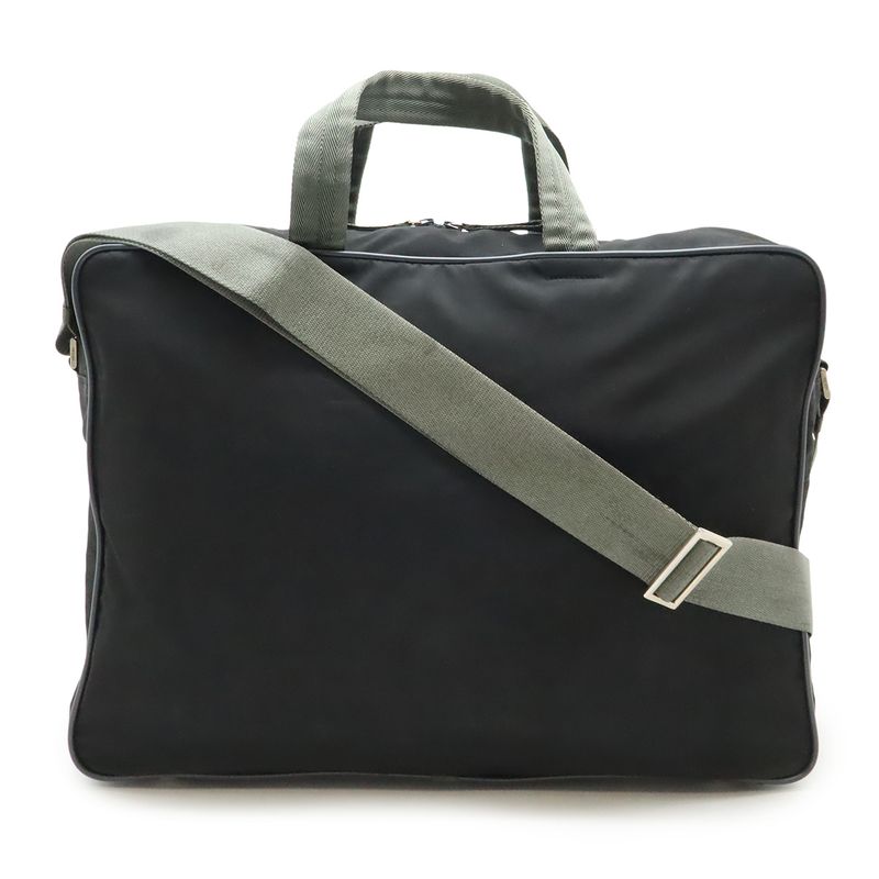 Prada Sport Line Boston Bag Travel Purse Travel Bag Nylon Nero Black Gray 4v0369