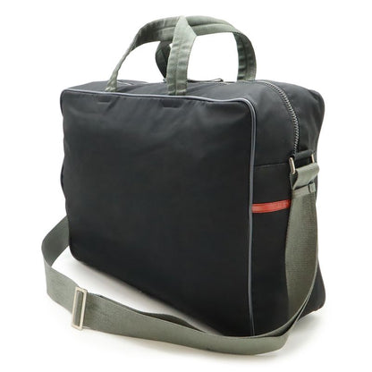 Prada Sport Line Boston Bag Travel Purse Travel Bag Nylon Nero Black Gray 4v0369