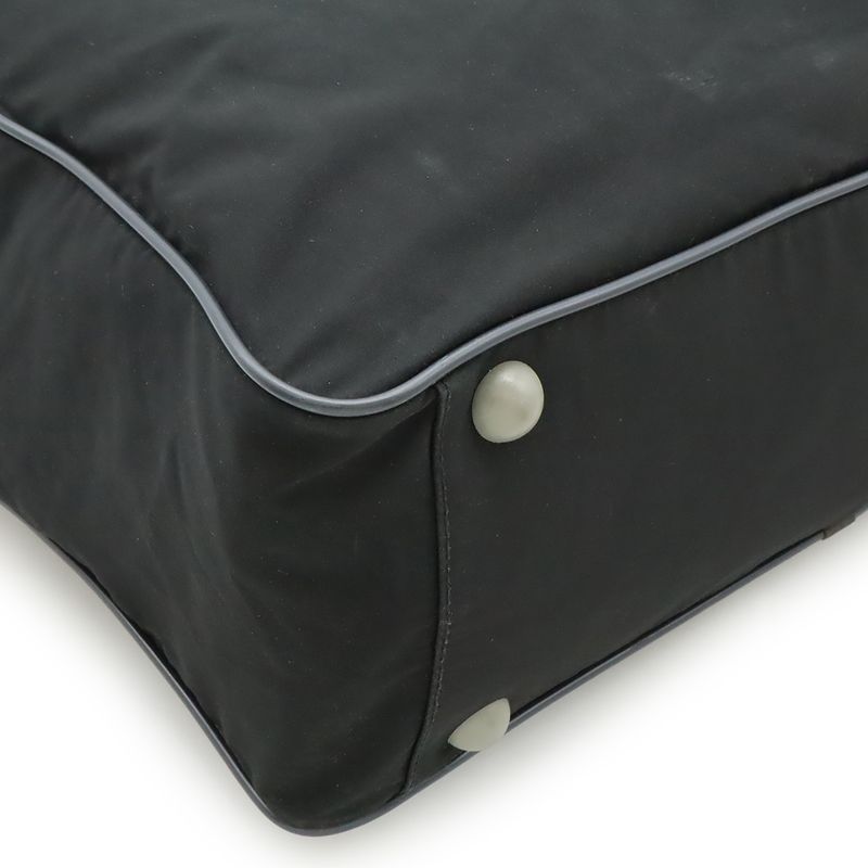 Prada Sport Line Boston Bag Travel Purse Travel Bag Nylon Nero Black Gray 4v0369