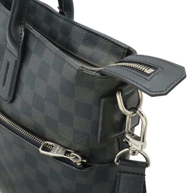 Louis Vuitton Damier Graphite 7dw Briefcase Business Bag Document Purse 2way