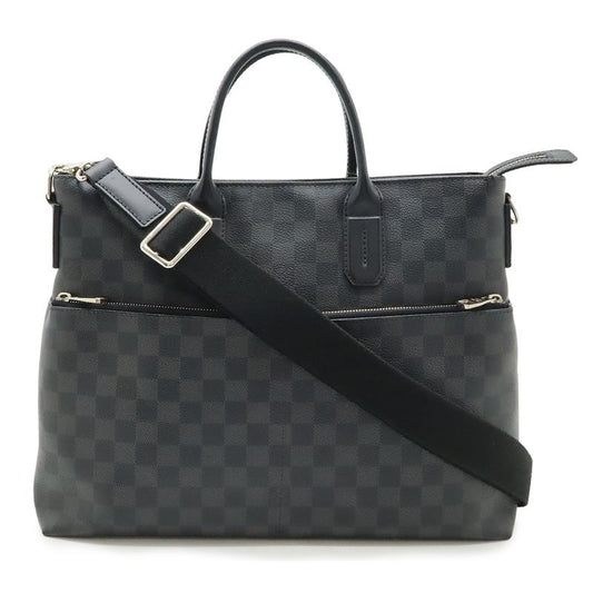 Louis Vuitton Damier Graphite 7dw Briefcase Business Bag Document Purse 2way