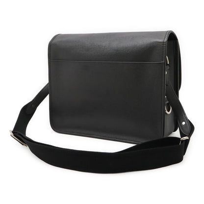 Louis Vuitton Taiga Alexei Shoulder Bag Crossbody Ardoise Black Silver Hardware