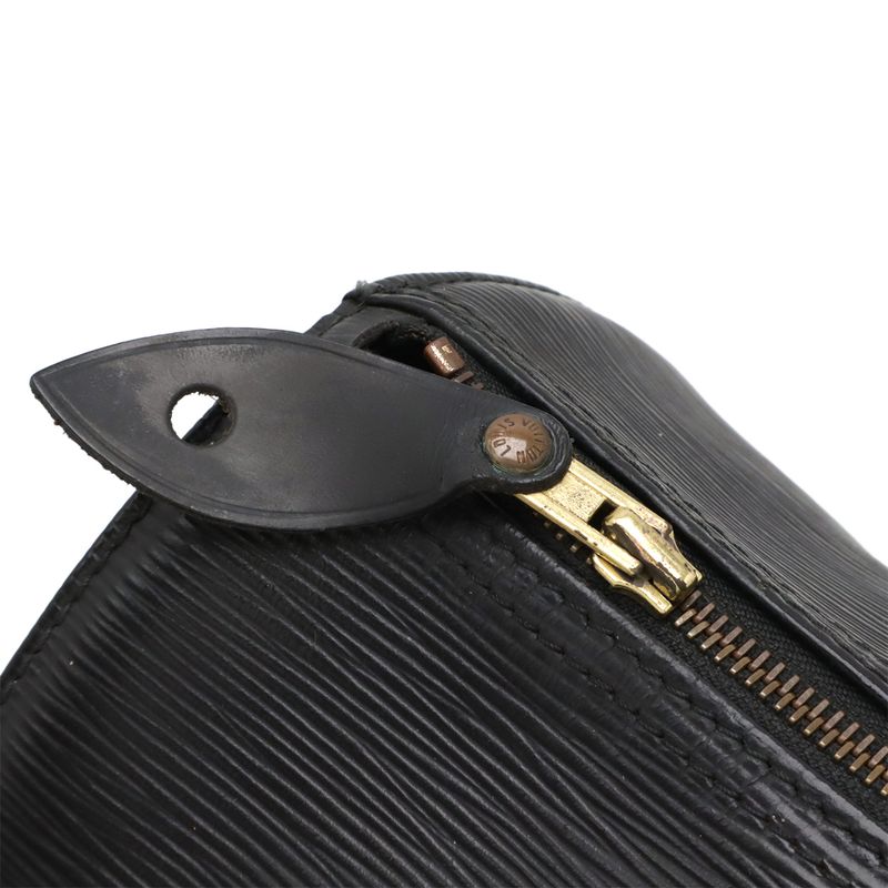 Louis Vuitton Epi Speedy 30 Handbag Mini Boston Bag Leather Noir Black Gold