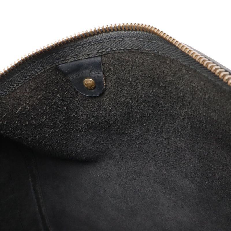 Louis Vuitton Epi Speedy 30 Handbag Mini Boston Bag Leather Noir Black Gold
