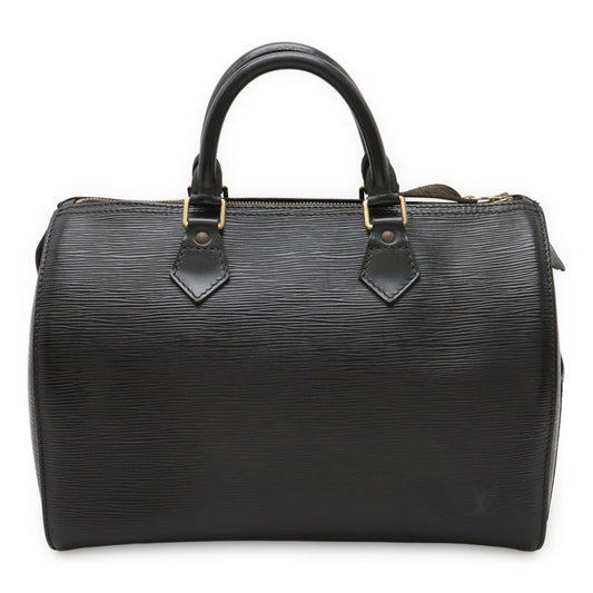Louis Vuitton Epi Speedy 30 Handbag Mini Boston Bag Leather Noir Black Gold