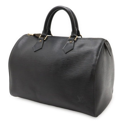 Louis Vuitton Epi Speedy 30 Handbag Mini Boston Bag Leather Noir Black Gold