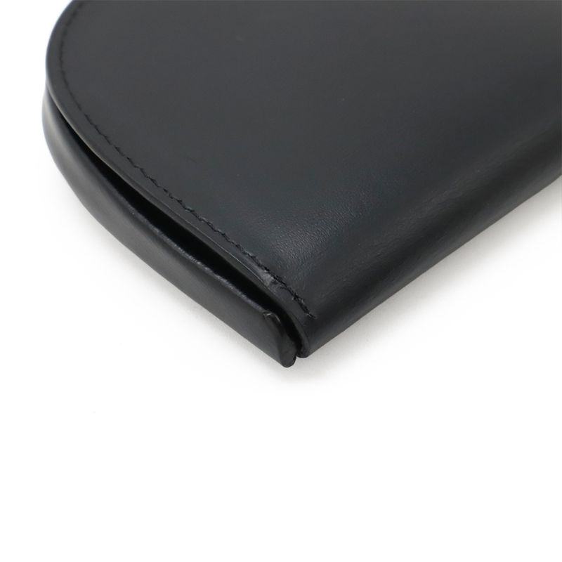 Cartier Pasha de Cartier Coin Case Coin Purse Leather Black Silver Hardware