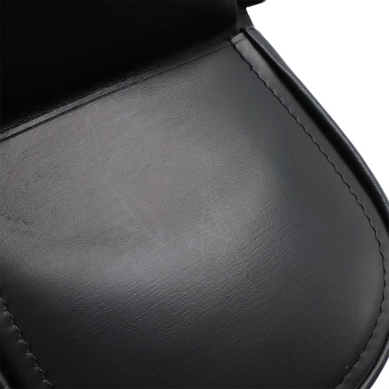 Cartier Pasha de Cartier Coin Case Coin Purse Leather Black Silver Hardware