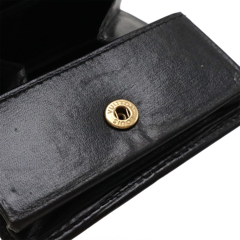Louis Vuitton Epi Porte Monet Boite Coin Case Coin Purse Square Shape Leather