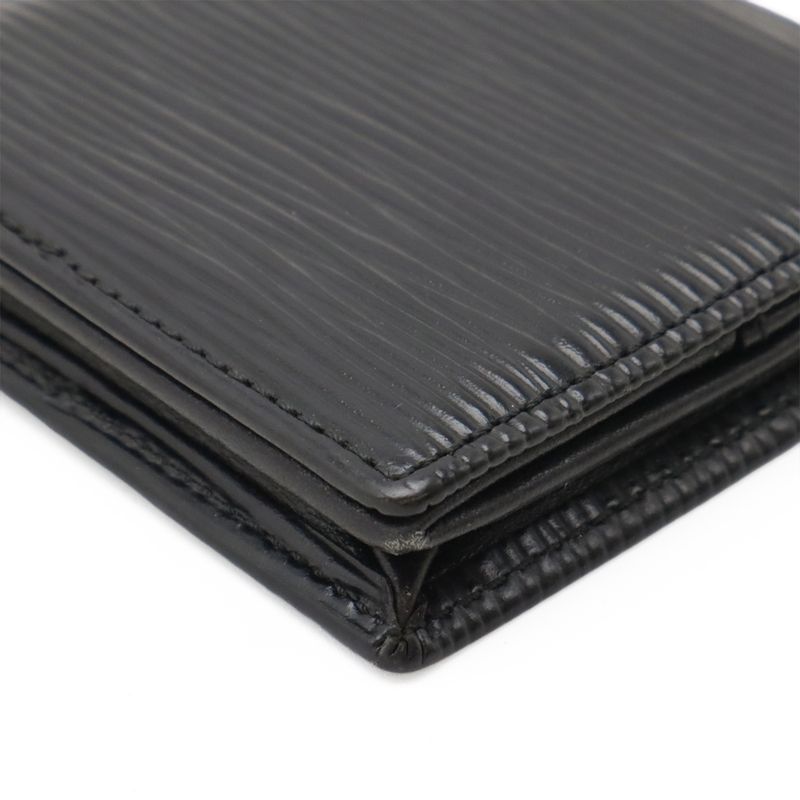 Louis Vuitton Epi Porte Monet Boite Coin Case Coin Purse Square Shape Leather