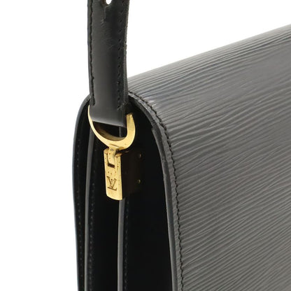 Louis Vuitton Epi Free Run Shoulder Bag Pochette Leather Noir Black Gold