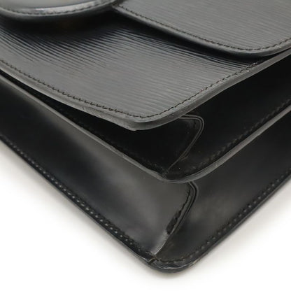 Louis Vuitton Epi Free Run Shoulder Bag Pochette Leather Noir Black Gold