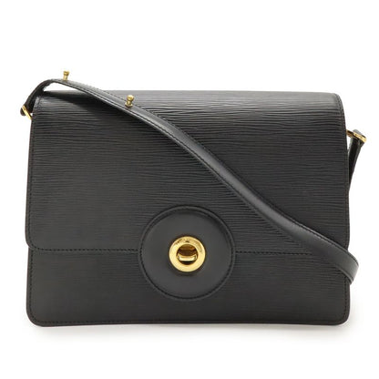 Louis Vuitton Epi Free Run Shoulder Bag Pochette Leather Noir Black Gold
