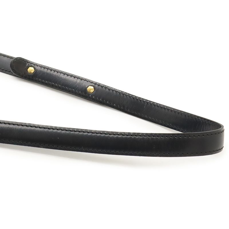 Louis Vuitton Epi Free Run Shoulder Bag Pochette Leather Noir Black Gold