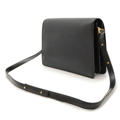 Louis Vuitton Epi Free Run Shoulder Bag Pochette Leather Noir Black Gold