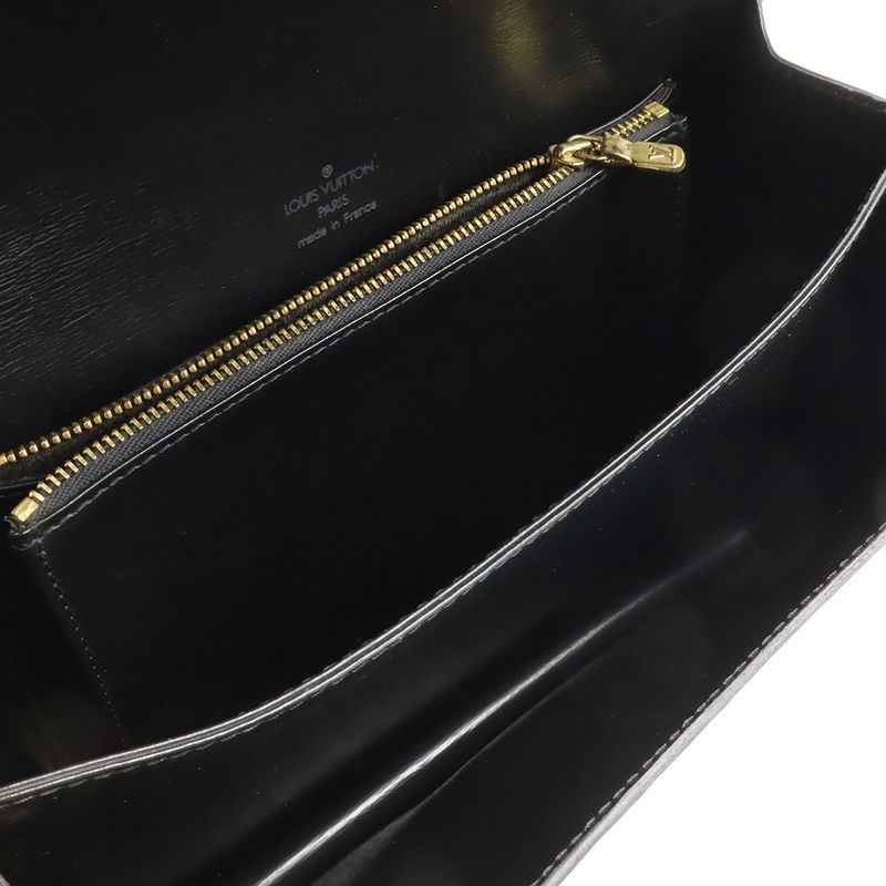 Louis Vuitton Epi Free Run Shoulder Bag Pochette Leather Noir Black Gold