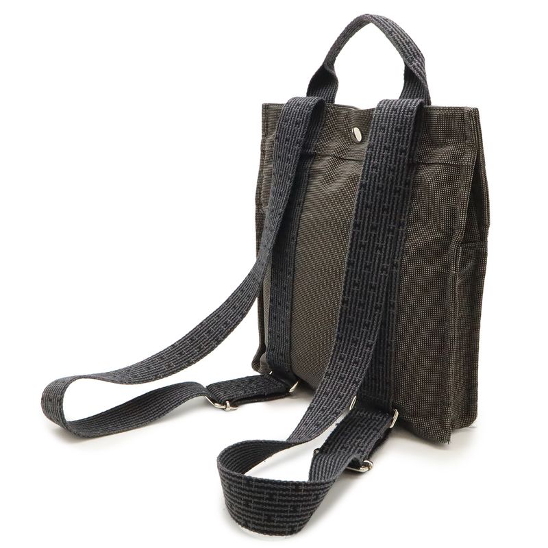 Hermes Her Line Sac a Dos PM Backpack Sac Backpack Shoulder Bag Canvas Gray