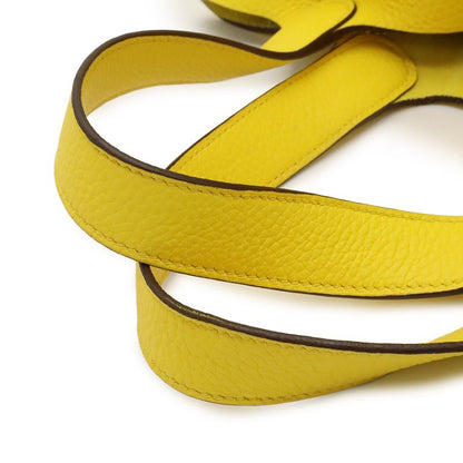 Hermes Picotin Lock MM Handbag Tote Bag Taurillon Clemence Leather Lime Yellow