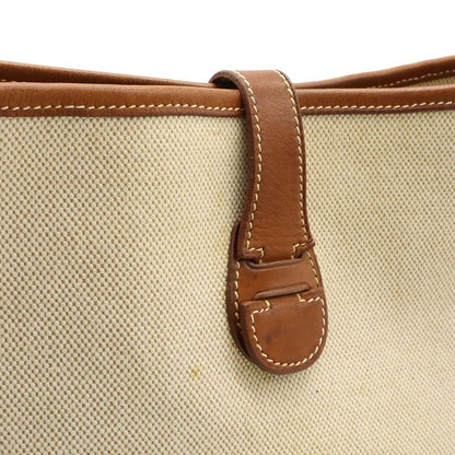 Hermes Evelyn I Evelyn 1 GM Shoulder Bag Shoulder Toile Ash Leather Natural