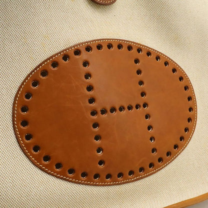 Hermes Evelyn I Evelyn 1 GM Shoulder Bag Shoulder Toile Ash Leather Natural