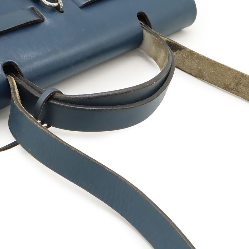 Hermes Herbag Her Bag PM Handbag 2way Shoulder Bag Toile Officier Vibrato