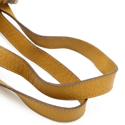 Gucci Bamboo Backpack Sac Backpack Shoulder Bag Leather Beige Light Brown 003