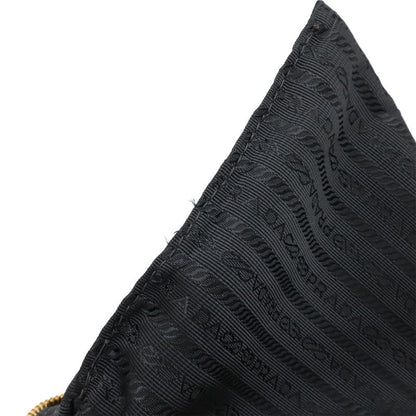 Prada Gather Tote Large Tote Handbag Leather Nero Black Gold Hardware Bn1232