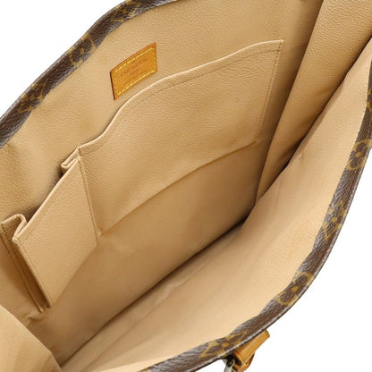Louis Vuitton Monogram Sac Pla Tote Handbag Shopping Bag Business Bag Square