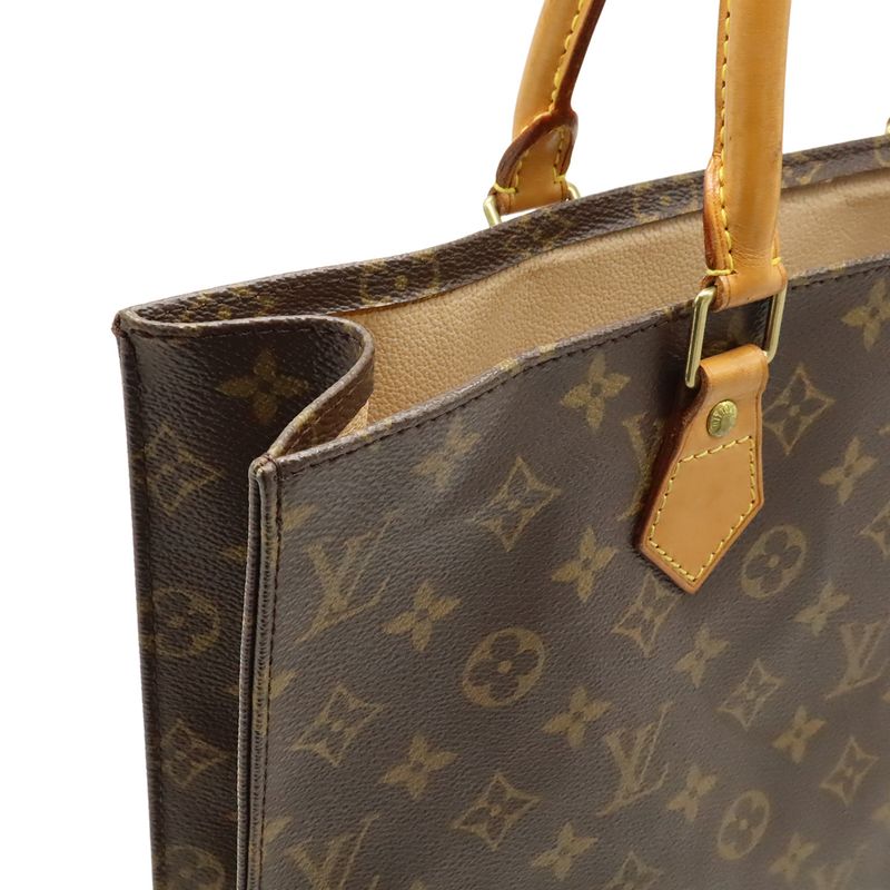 Louis Vuitton Monogram Sac Pla Tote Handbag Shopping Bag Business Bag Square