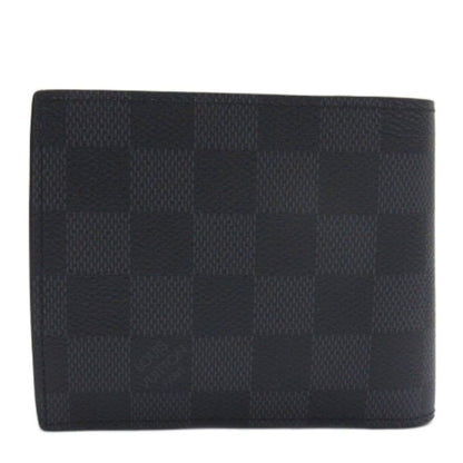Louis Vuitton Damier Graphite Portefeuille Marco NM Fold Wallet N63336 Gray