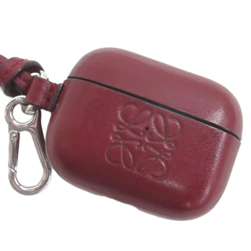 Loewe Anagram Airpods Pro Case For Airpods Pro Leather Bordeaux