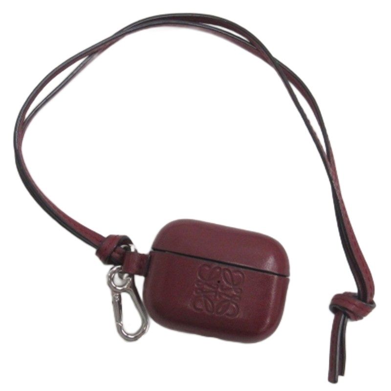 Loewe Anagram Airpods Pro Case For Airpods Pro Leather Bordeaux