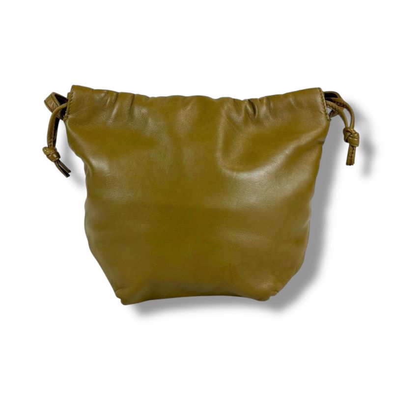 Loewe Mini Shoulder Bag Anagram Logo Nappa Leather Khaki Beige Flamenco Knot