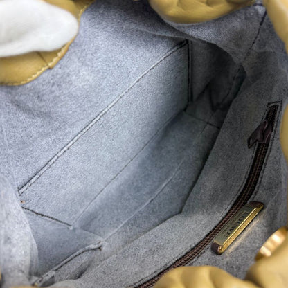 Loewe Mini Shoulder Bag Anagram Logo Nappa Leather Khaki Beige Flamenco Knot