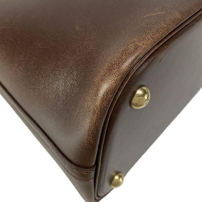 Hermes Bolide 37 Dark Brown Gold Hardware Handbag