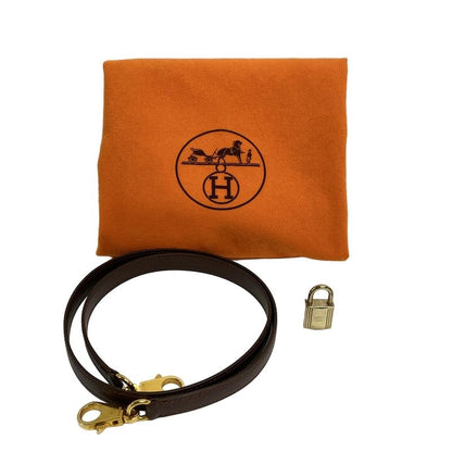 Hermes Bolide 37 Dark Brown Gold Hardware Handbag