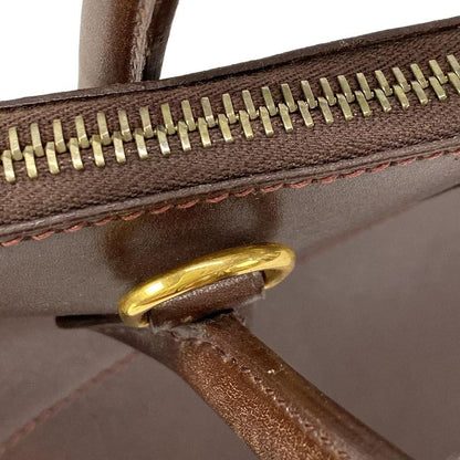 Hermes Bolide 37 Dark Brown Gold Hardware Handbag