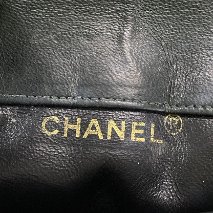 Chanel Shoulder Bag Matelasse Dark Green Chain Shoulder Gold Hardware Lambskin