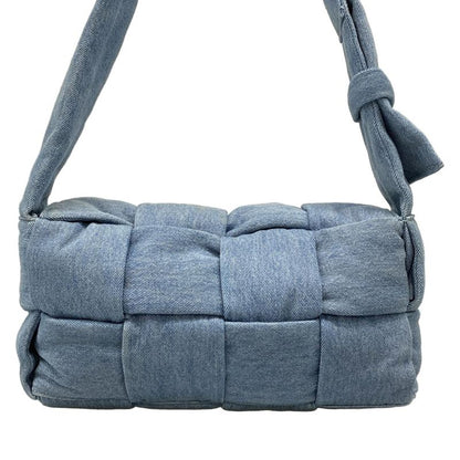 Bottega Veneta Shoulder Bag the Padded Tech Cassette Light Blue