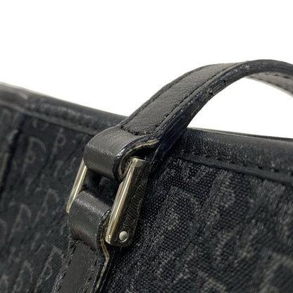 Dior Christian Dior Tote Bag Trotter Black and Gray Leather