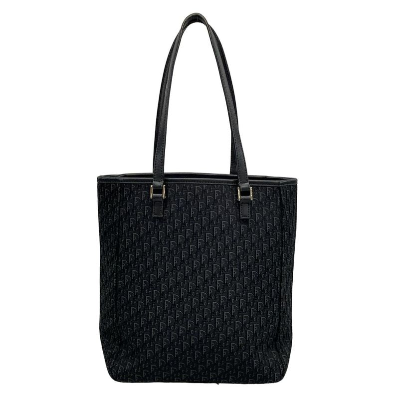 Dior Christian Dior Tote Bag Trotter Black and Gray Leather