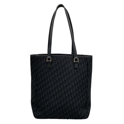 Dior Christian Dior Tote Bag Trotter Black and Gray Leather