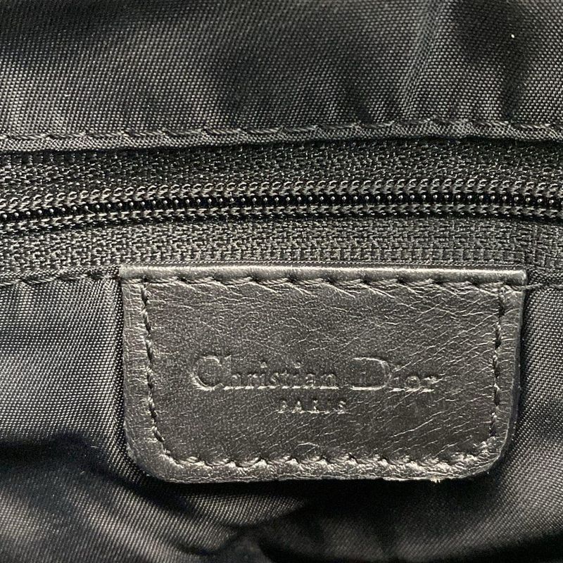 Dior Christian Dior Handbag Double Saddle Bag Black and Ivory Leather