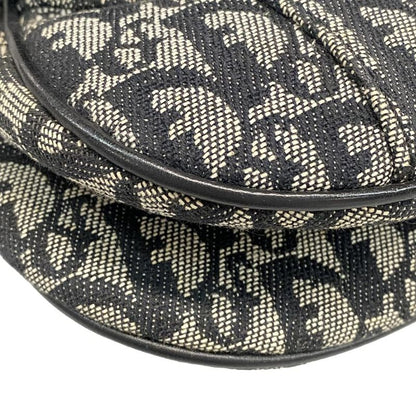 Dior Christian Dior Handbag Double Saddle Bag Black and Ivory Leather
